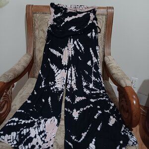 YFB Tie Die Wide leg pants--XS